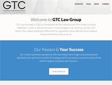 Tablet Screenshot of gtclawgroup.com